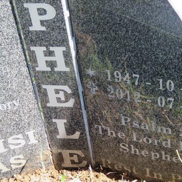 PHELE Solaisi Elias 1947-2012