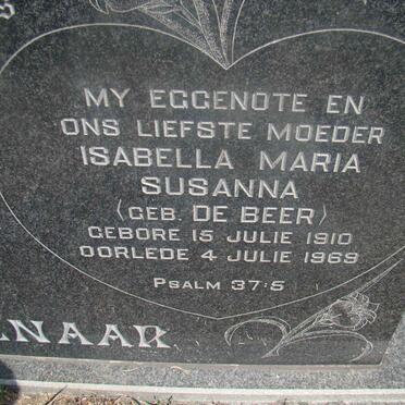 PIENAAR Petrus Johannes 1901-1978 &amp; Isabella Maria Susanna DE BEER 1910-1969 