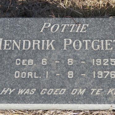POTGIETER Hendrik 1925-1976 &amp; C.M. 1926-1989