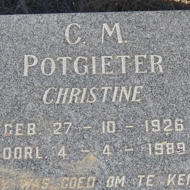 POTGIETER Hendrik 1925-1976 &amp; C.M. 1926-1989 