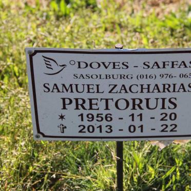 PRETORIUS Samuel Zacharias 1956-2013
