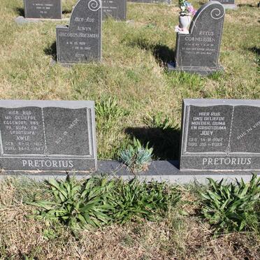 PRETORIUS Awie 1913-1983 &amp; Joey 1917-2013