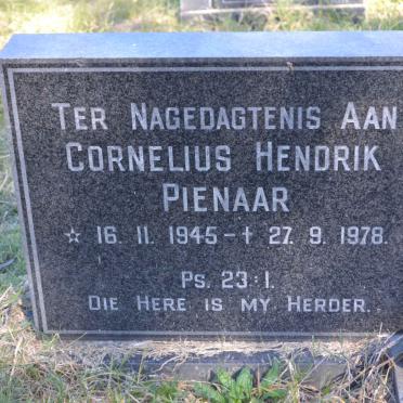 PIENAAR Cornelius Hendrik 1945-1978