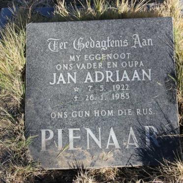 PIENAAR Jan Adriaan 1922-1985