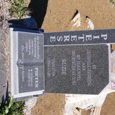 PIETERSE Pieter 1923-2016 &amp; Suzie 1926-2004