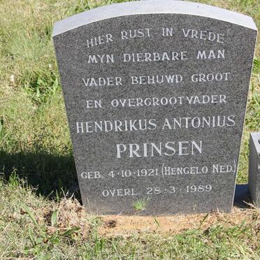 PRINSEN Hendrikus Antonius 1921-1989