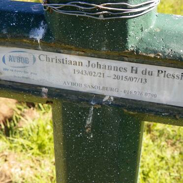 PLESSIS Christiaan Johannes H., du 1943-2015
