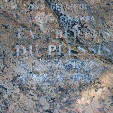 PLESSIS E.V., du 1932-1997 &amp; Kathleen D. 1938-1990