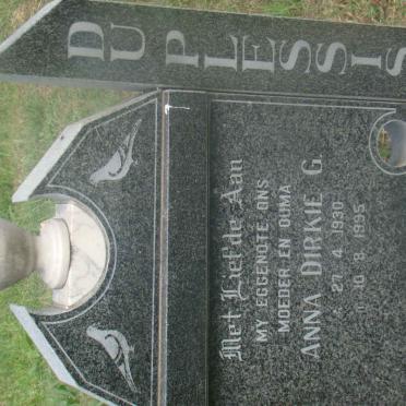 PLESSIS Anna Dirkie G., du 1930-1995