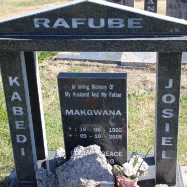 RAFUBE Kabedi Josiel Makgwana 1965-2005