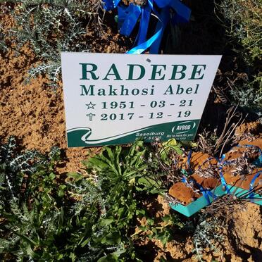 RADEBE Makhosi Abel 1951-2017