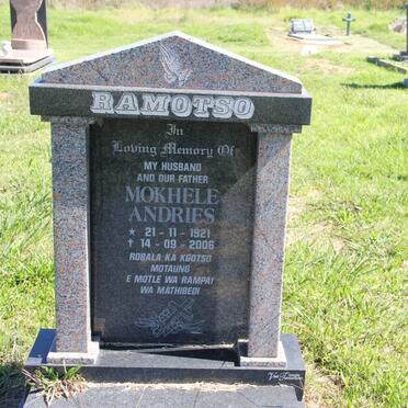 RAMOTSO Mokhele Andries 1921-2006