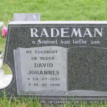 RADEMAN David Johannes 1937-1996
