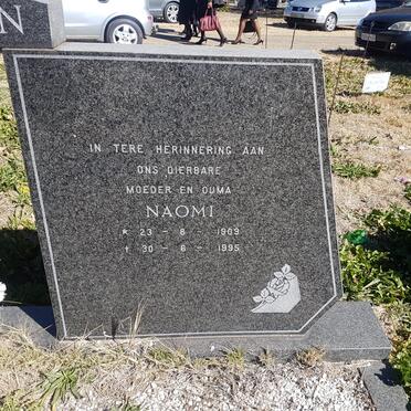 REENEN Johannes Hendrik, van 1901-1990 &amp; Naomi 1909-1995