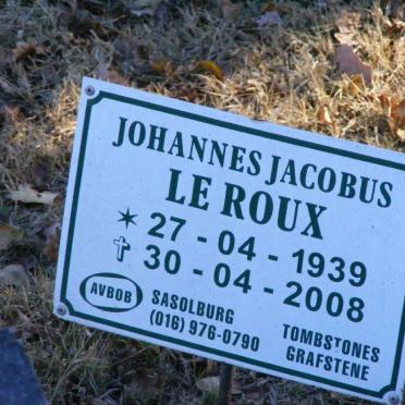 ROUX Johannes Jacobus, le 1939-2008