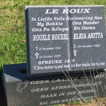 ROUX Rouxle Rouxel, le 1941-2009 &amp; Elria Anitta 1952-2016