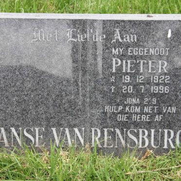 RENSBURG Pieter, Janse van 1922-1996