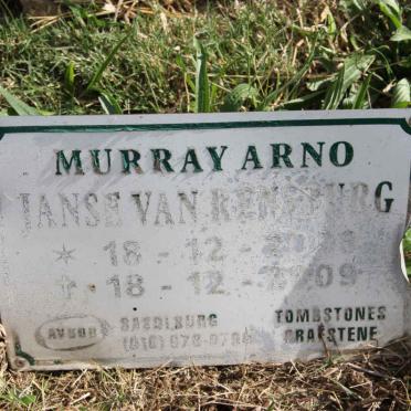 RENSBURG Murray Arno, Janse van 200?-2009