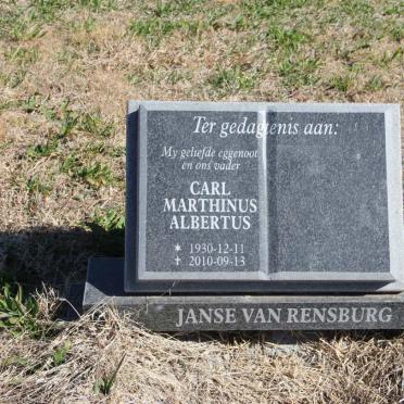 RENSBURG Carl Marthinus Albertus, Janse van 1930-2010