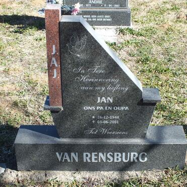 RENSBURG J.A.J., van 1944-2001