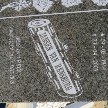 RENSBURG Christina Johanna, Jansen van 1944-2003