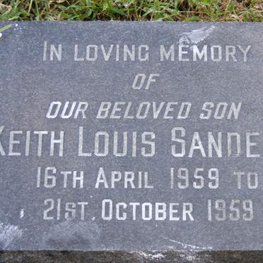 SANDERS Keith Louis 1959-1959