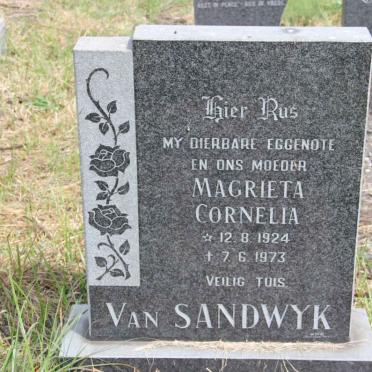 SANDWYK Magrieta Cornelia, van 1924-1973