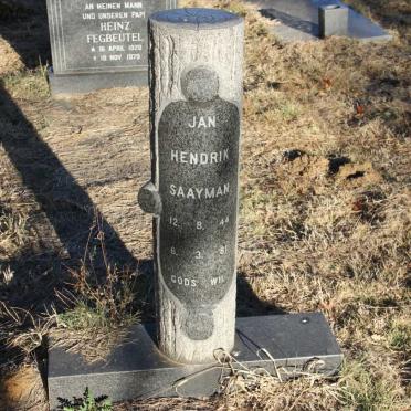 SAAYMAN Jan Hendrik 1944-1981