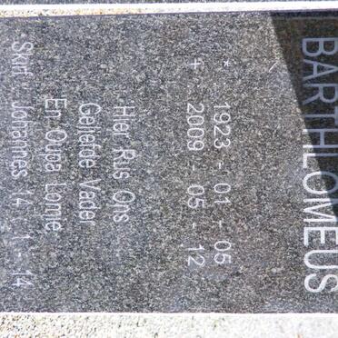 SAAIMAN Isak Barthlomeus 1923-2009 &amp; Maria Magdalena Magretha 1928-2011