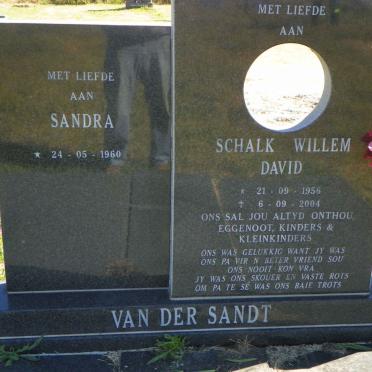 SANDT Schalk Willem David, van der 1956-2004 &amp; Sandra 1960-