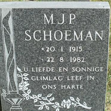 SCHOEMAN M.J.P. 1915-1982