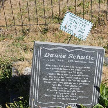 SCHUTTE David Stephanus 1955-2010