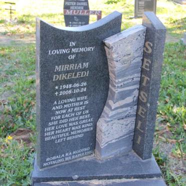SETSELI Mirriam Dikeledi 1948-2008