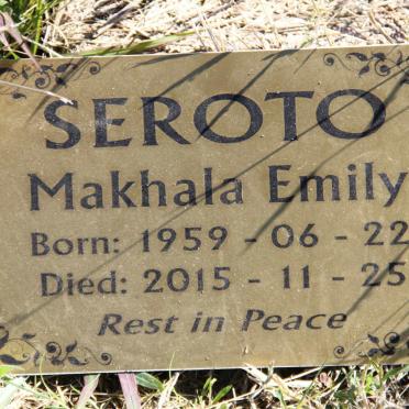 SEROTO Makhala Emily 1959-2015