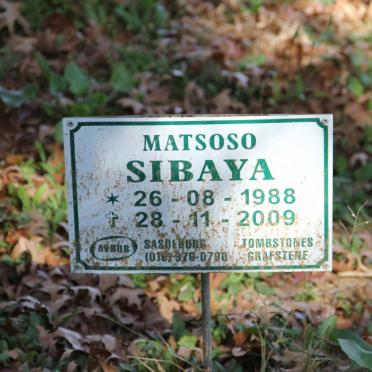 SIBAYA Matsoso 1988-2009