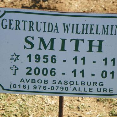 SMITH Gertruida Wilhelmina 1956-2006