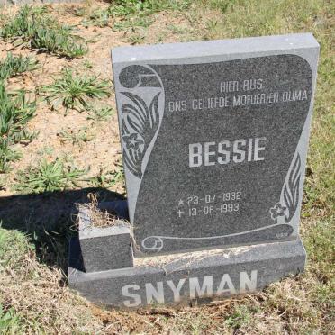 SNYMAN Bessie 1932-1993