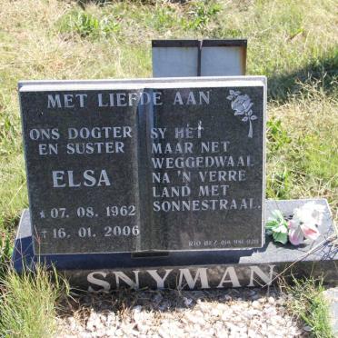 SNYMAN Elsa 1962-2006