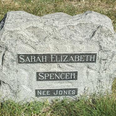 SPENCER Sarah Elizabeth nee JONES