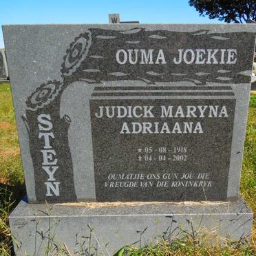 STEYN Judick Maryna Adriaana 1918-2002
