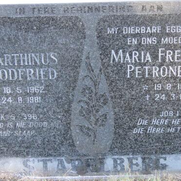 STAPELBERG Maria Fredrika Petronella 1940-1979 :: STAPELBERG Marthinus Godfried 1962-1981