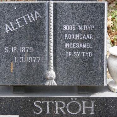 STRÖH Aletha 1879-1977