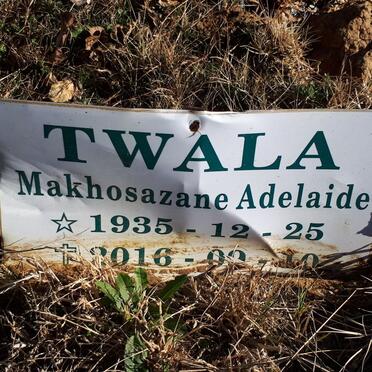 TWALA Makhosazane Adelaide 1935-2016