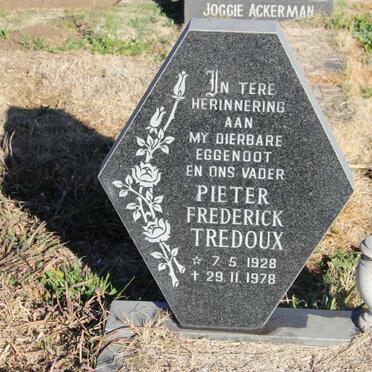 TREDOUX Pieter Frederick 1928-1978