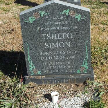 TSDAEDI Tshepo Simon 1970-1996