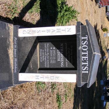 TSOTETSI Nthabiseng Edith 1972-2014