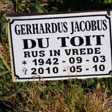 TOIT Gerhardus Jacobus, du 1942-2010