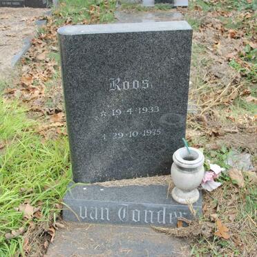 TONDER Koos, van 1933-1975