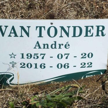 TONDER Andrè, van 1957-2016