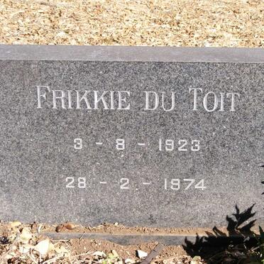 TOIT Frikkie, du 1923-1974